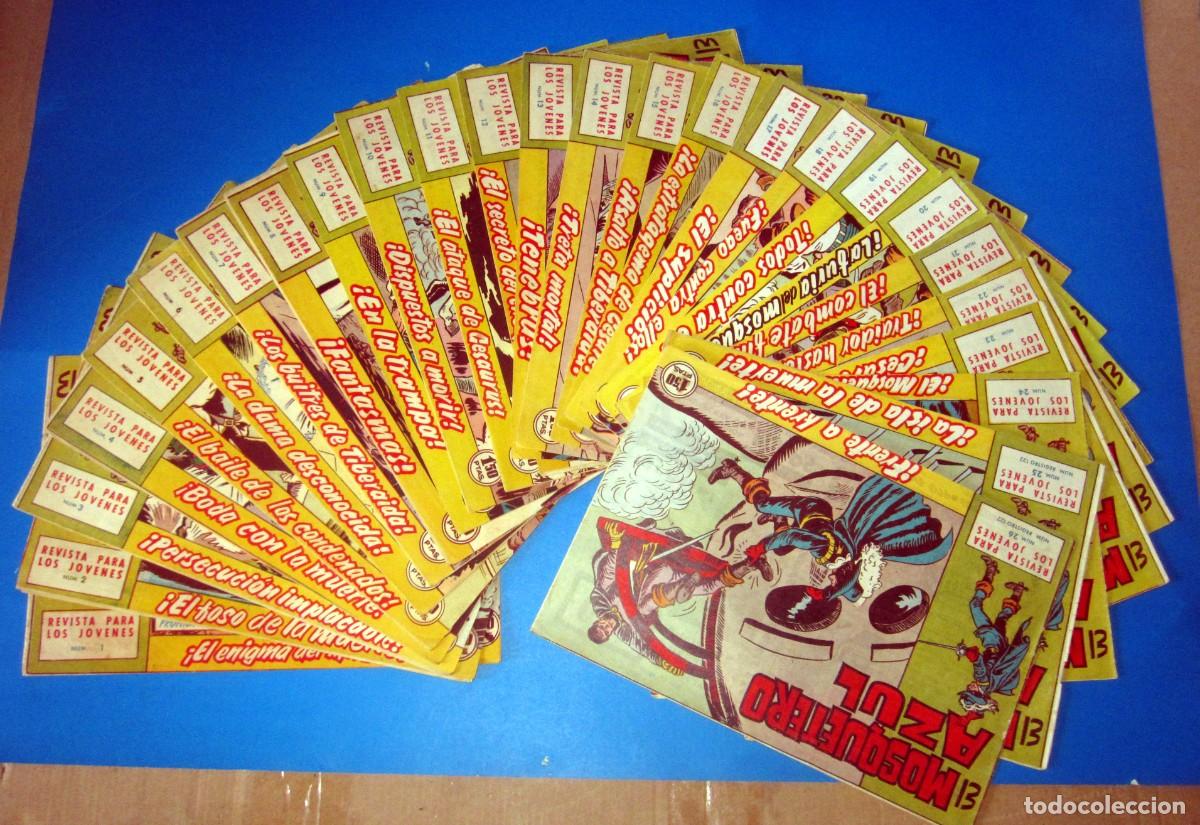 Tebeos: EL MOSQUETERO AZUL ORIGINALES , BRUGUERA 1962 COMPLETA 26 C&Oacute;MICS EN BUEN ESTADO