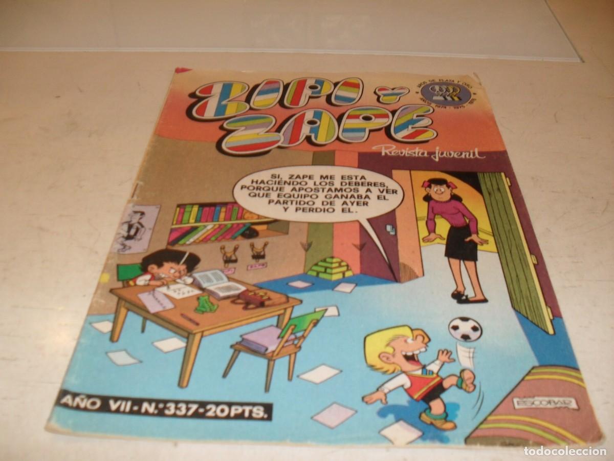 Tebeos: ZIPI Y ZAPE N&ordm; 337,CON COPITO EN CONTRAPORTADA,DE 673.BRUGUERA,1972