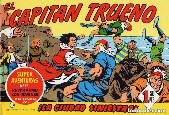 Tebeos: EL CAPITAN TRUENO N&ordm; 115 (FACSIMIL) - BRUGUERA - MUY BUEN ESTADO - OFM16