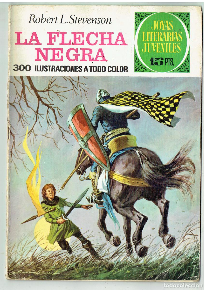 Tebeos: JOYAS LITERARIAS. N&ordm; 48. LA FLECHA NEGRA. BRUGUERA, 1972.(B/48.3 RUM)