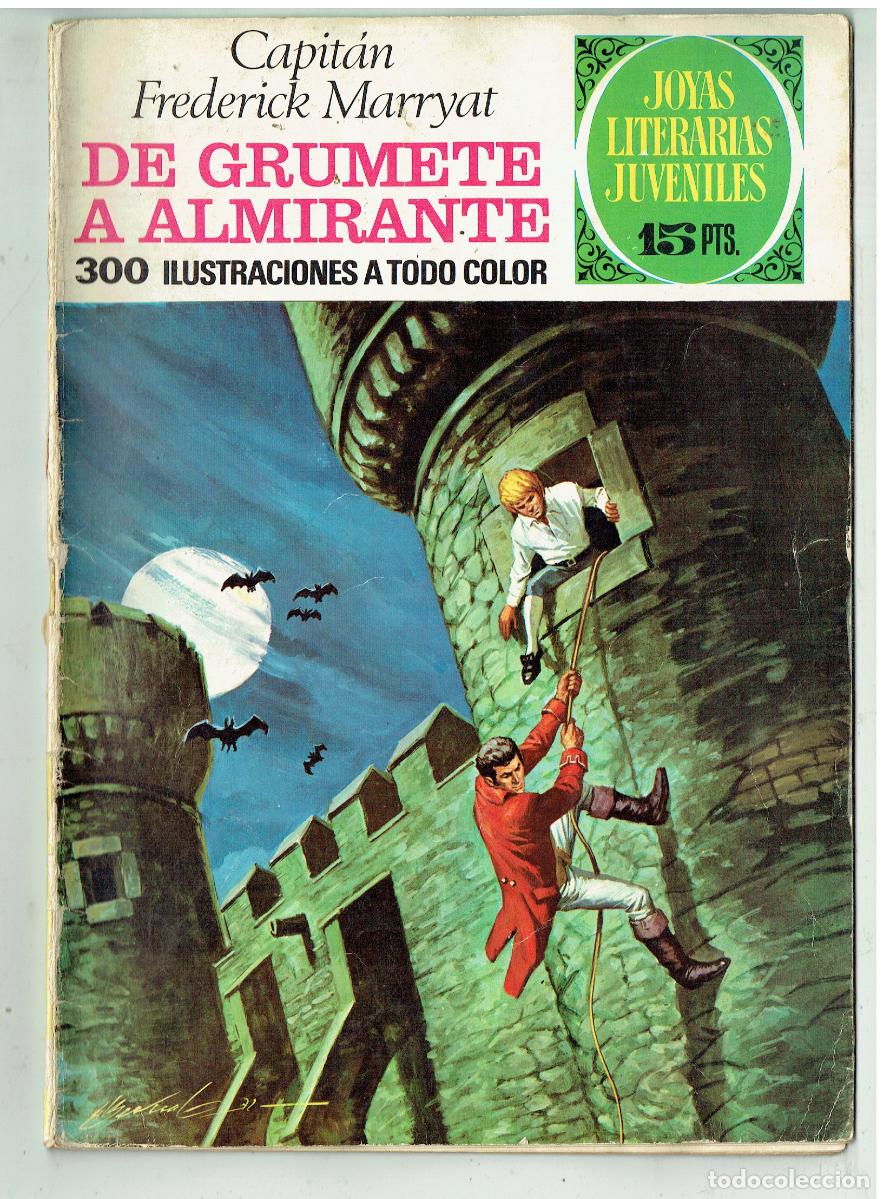 Tebeos: JOYAS LITERARIAS. N&ordm; 50. DE GRUMETE A ALMIRANTE. BRUGUERA, 1972.(B/48.3 RUM)