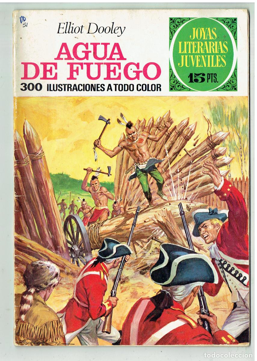 Tebeos: JOYAS LITERARIAS. N&ordm; 51. AGUA DE FUEGO. BRUGUERA, 1972.(B/48.3 RUM)