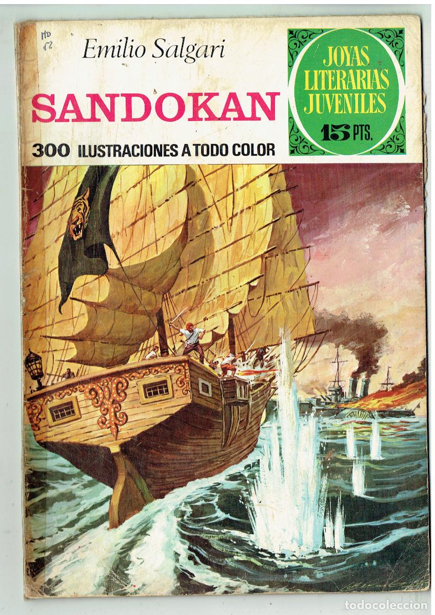 Tebeos: JOYAS LITERARIAS. N&ordm; 52. SANDOKAN, BRUGUERA, 1972.(B/48.3 RUM)