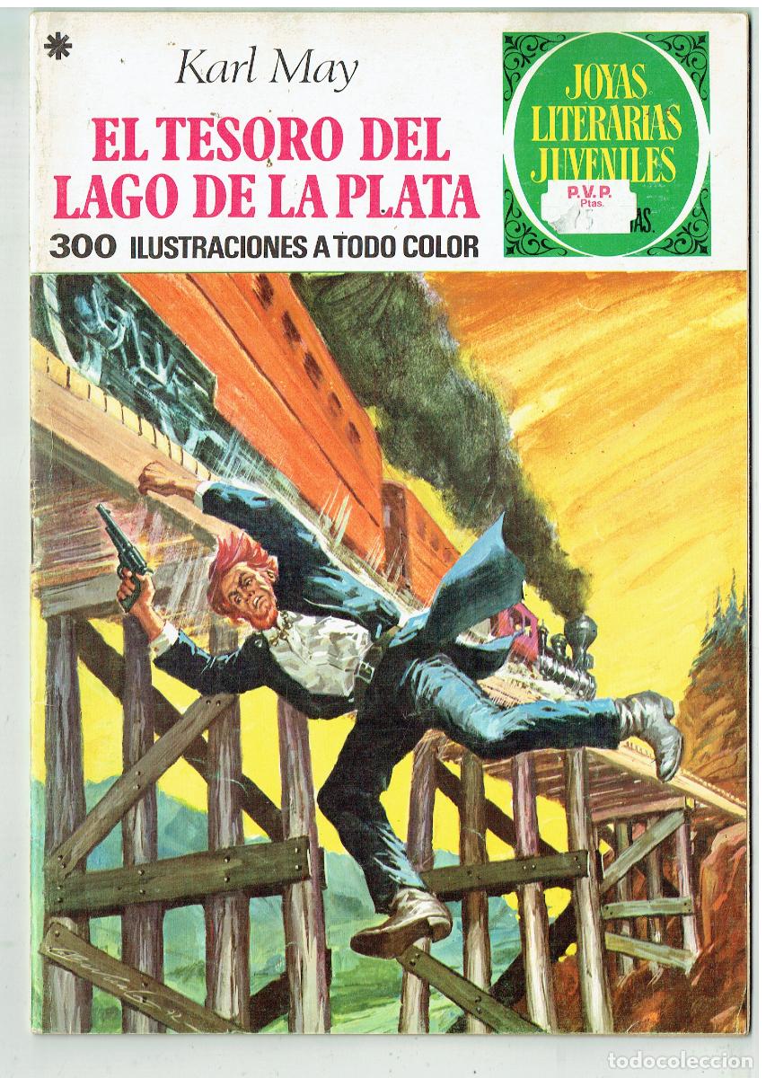 Tebeos: JOYAS LITERARIAS. N&ordm; 55. EL TESORO DEL LAGO DE PLATA. BRUGUERA, 1978. (B/48.3 RUM)