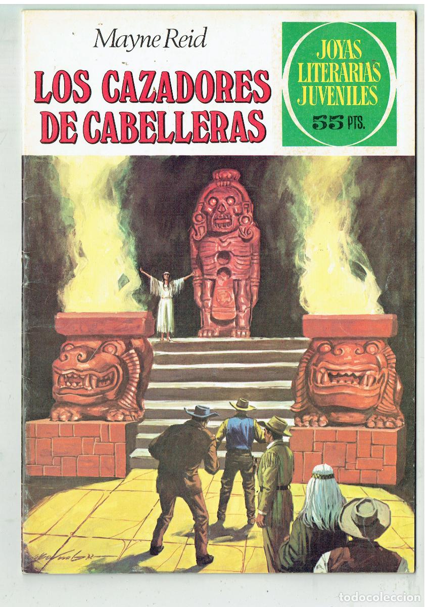 Tebeos: JOYAS LITERARIAS. N&ordm; 66. LOS CAZADORES DE CABELLERAS. BRUGUERA, 1981. (B/48.3 RUM)