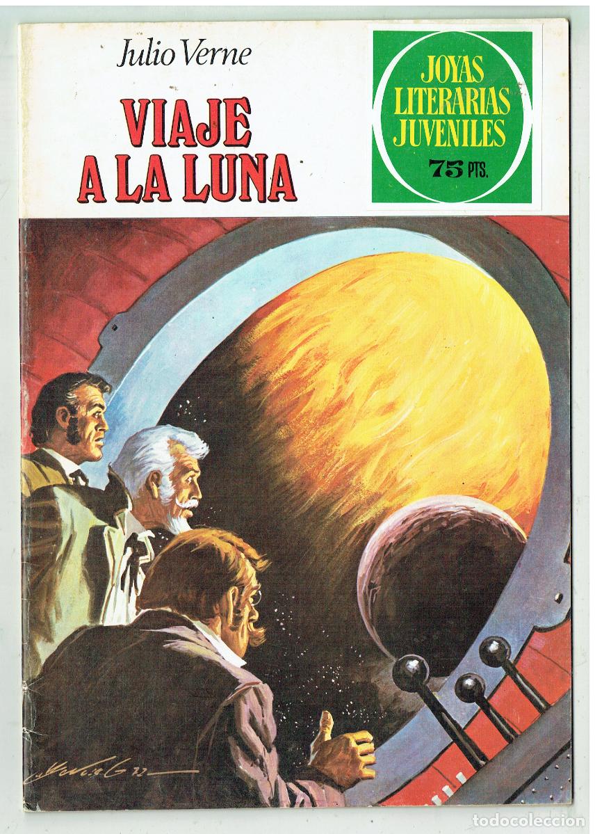 Tebeos: JOYAS LITERARIAS. N&ordm; 72. VIAJE A LA LUNA. JULIO VERNE. BRUGUERA, 1981. (B/48.3 RUM)
