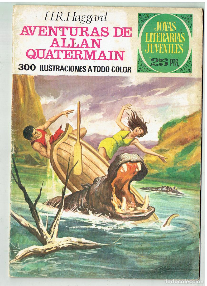 Tebeos: JOYAS LITERARIAS. N&ordm; 160. AVENTURAS DE ALLAN QUATERMAIN. BRUGUERA, 1981. (B/48.3 RUM)