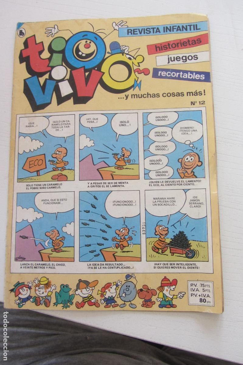 Tebeos: TIO VIVO 12 HISTORIETAS RECORTABLES JUEGOS 1986 BRUGUERA Arx29