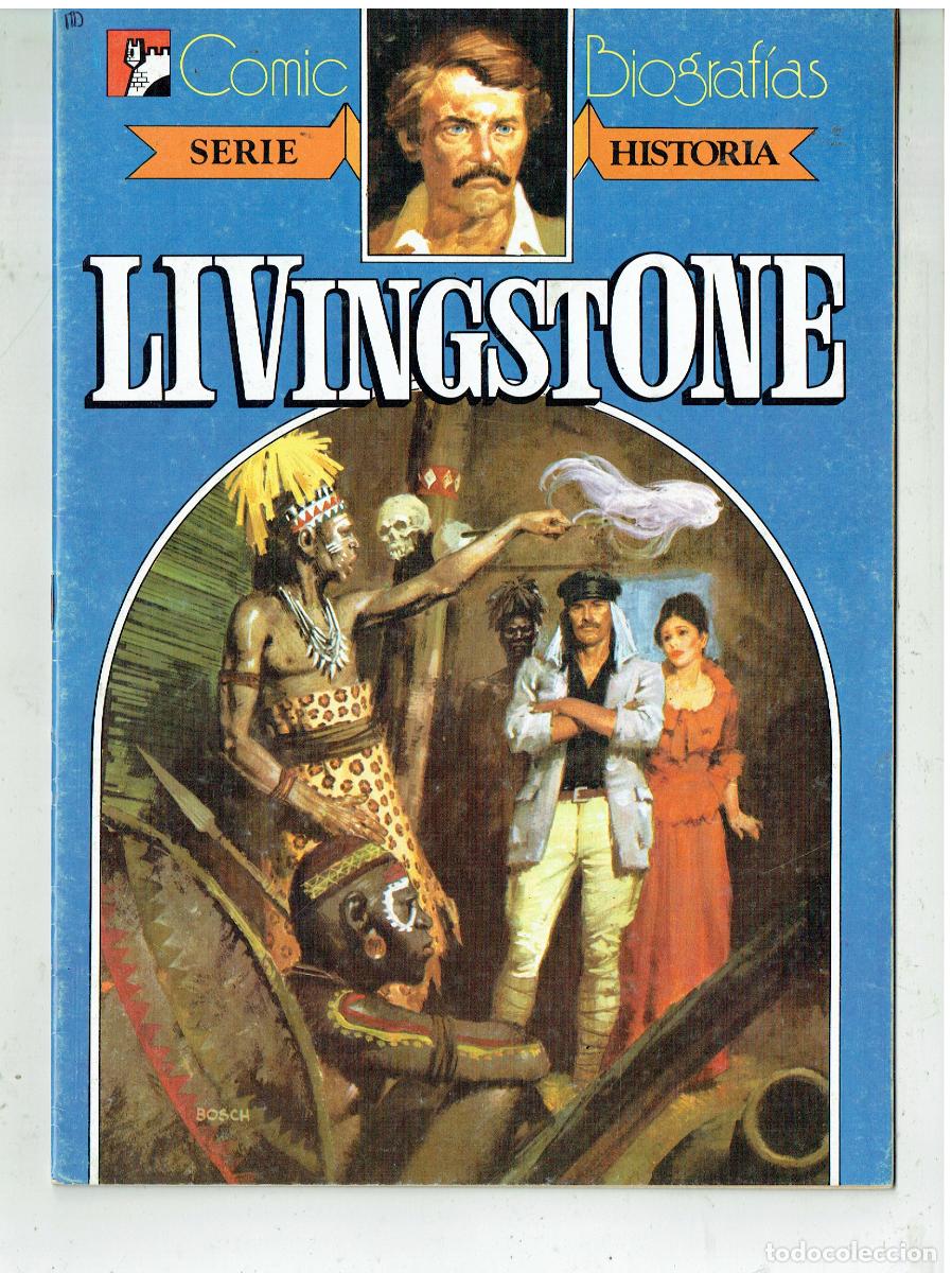 Tebeos: COMIC BIOGRAF&Iacute;A. SERIE HISTORIA. N&ordm; 12. LIVINGSTONE. BRUGUERA, 1985. (B/48.3 RUM)