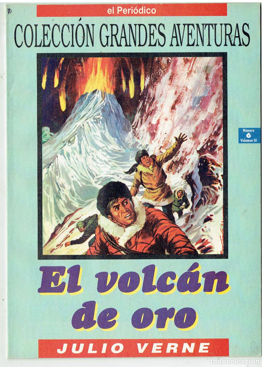 Tebeos: COLECCIONABLE EL PERI&Oacute;DICO. GRANDES AVENTURAS. N&ordm; 6. EL VOLCAN DE ORO. J. VERNE. (B/48.3 RUM)
