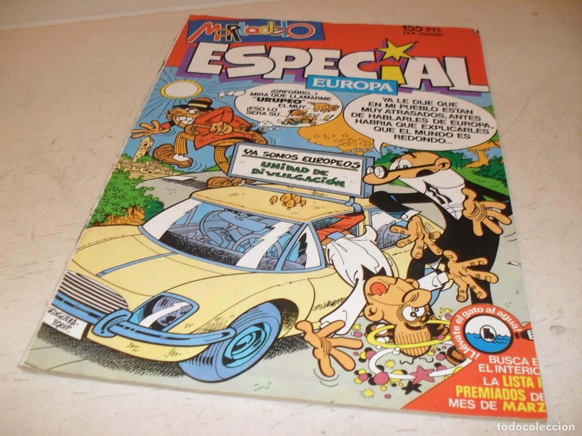 Tebeos: MORTADELO ESPECIAL EUROPA N&ordm; 208,DE 211,CON WENSTERN OSO GRANDE,DE JOSE ORTIZ.BRUGUERA,1975