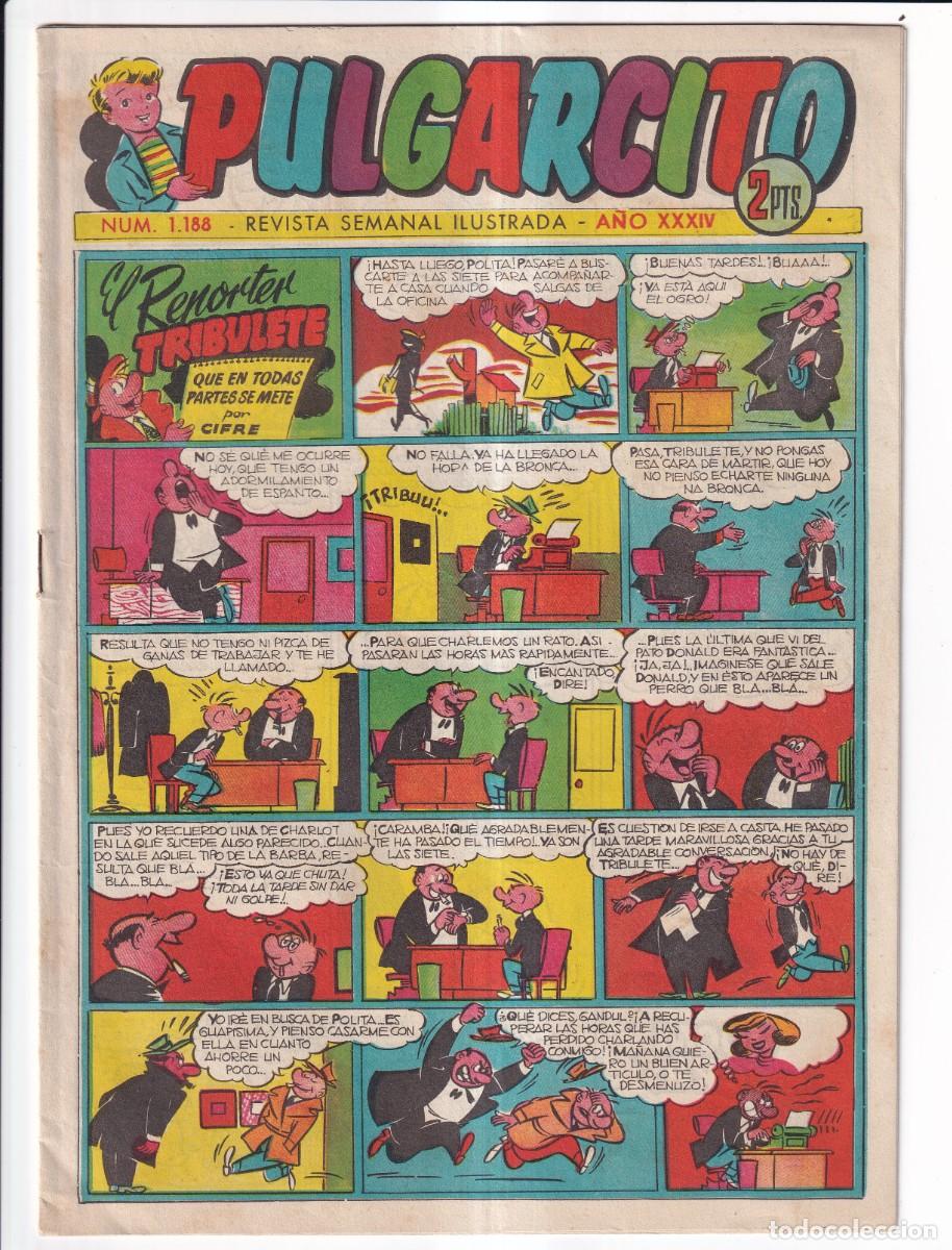 BDs: PULGARCITO : NUMERO 1188 .- EDITORIAL BRUGUERA