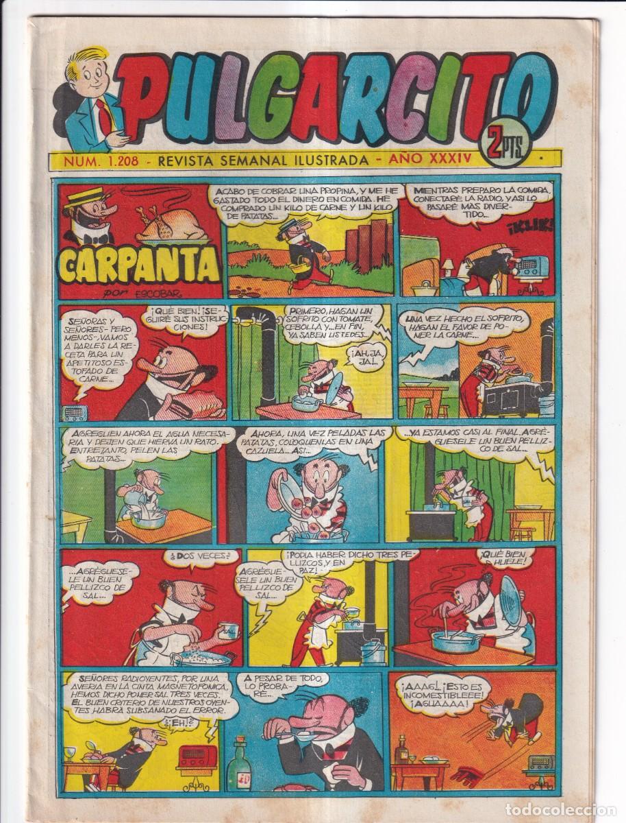 BDs: PULGARCITO : NUMERO 1208 .- EDITORIAL BRUGUERA
