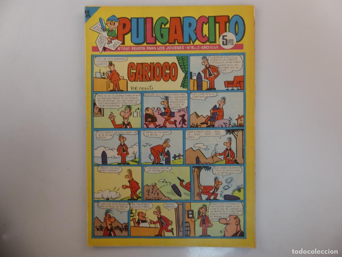 Tebeos: REVISTA SEMANAL ILUSTRADA PULGARCITO NUMERO 1861 -- REF: 128