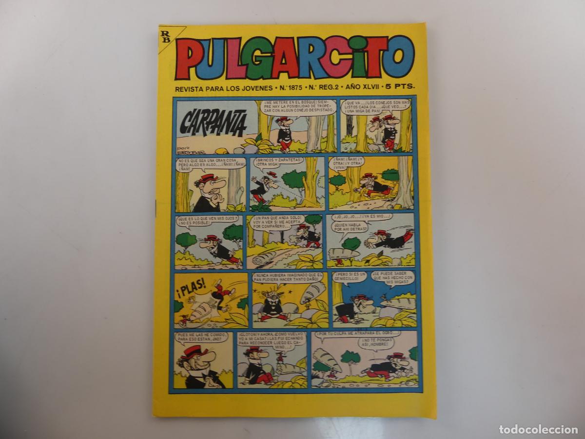 Tebeos: REVISTA SEMANAL ILUSTRADA PULGARCITO NUMERO 1875 -- REF: 133