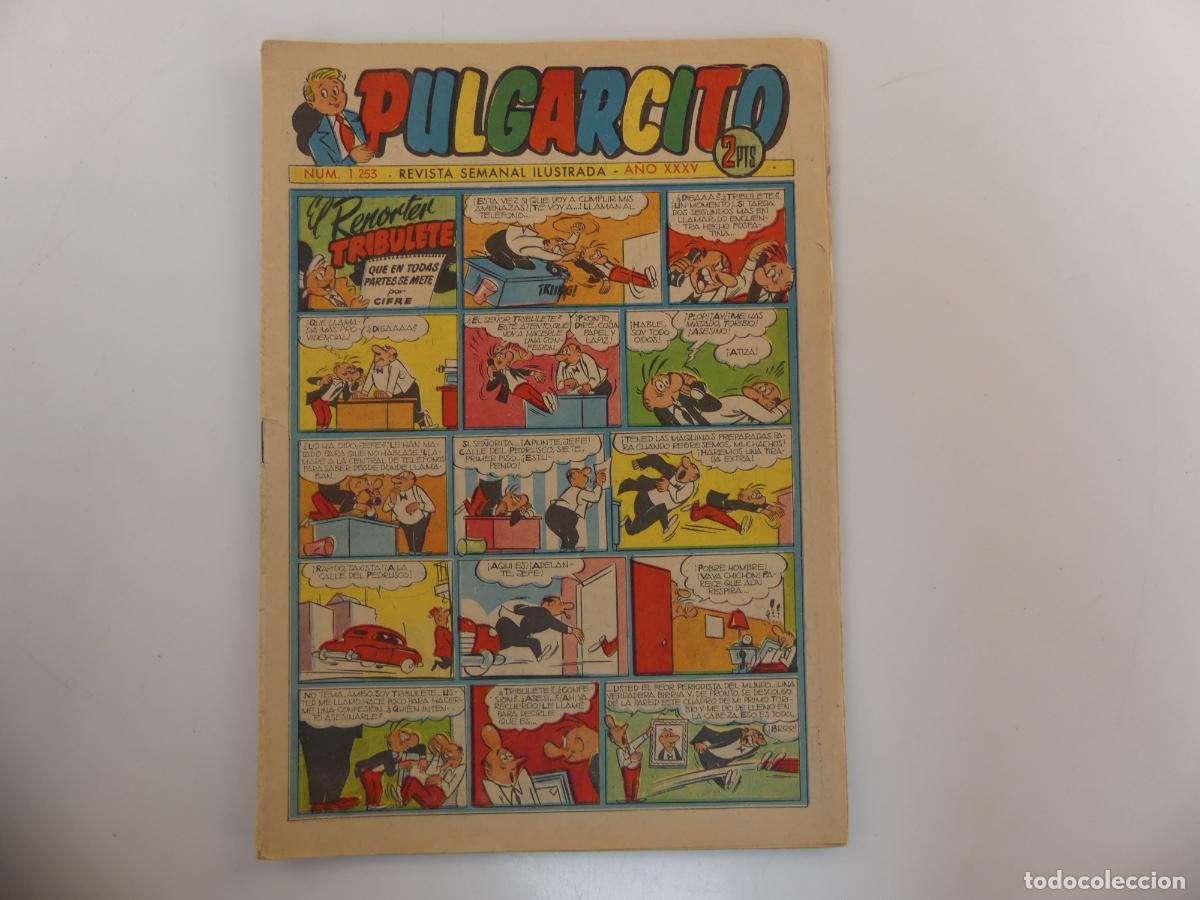 Tebeos: REVISTA SEMANAL ILUSTRADA PULGARCITO NUMERO 1253 -- REF: 120