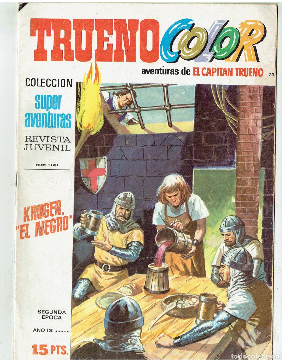 Tebeos: TRUENO COLOR. N&ordm; 72. KRUGER &rdquo; EL NEGRO&rdquo;. BRUGUERA, 1976.(B/48.3 RUM)