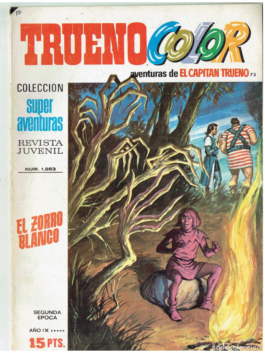 Tebeos: TRUENO COLOR. N&ordm; 73. EL ZORRO BLANCO. BRUGUERA, 1976.(B/48.3 RUM)