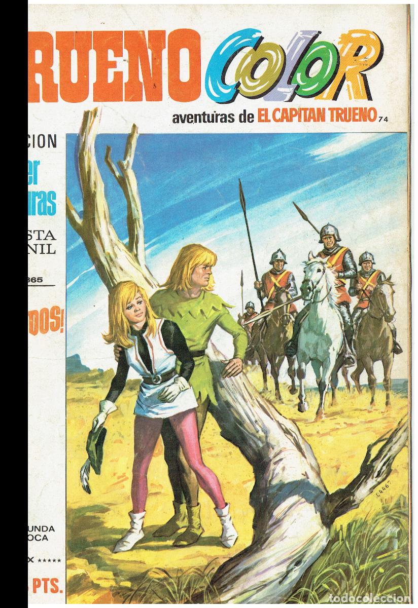 Tebeos: TRUENO COLOR. N&ordm; 74. &iexcl; CERCADOS!, BRUGUERA, 1976.(B/48.3 RUM)