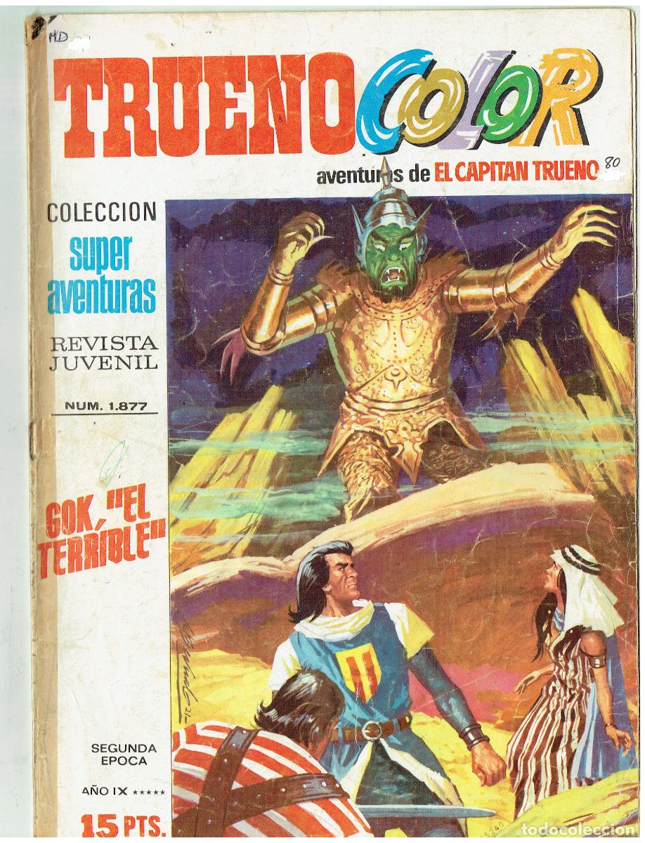 Tebeos: TRUENO COLOR. N&ordm; 80. GOK &rdquo; TERRIBLE&acute; BRUGUERA, 1976.(B/48.3 RUM)