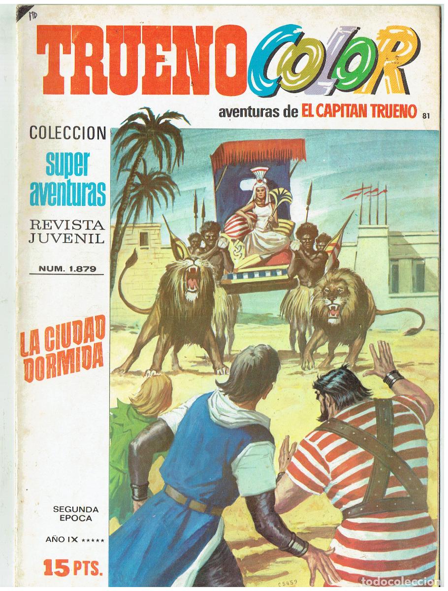 Tebeos: TRUENO COLOR. N&ordm; 81. LA CIUDAD DORMIDA. BRUGUERA, 1976.(B/48.3 RUM)