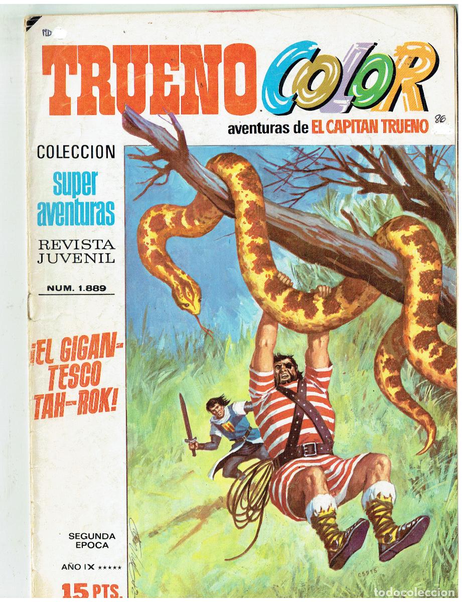 Tebeos: TRUENO COLOR. N&ordm; 86. &iexcl; EL GIGANTESTO TAH - ROK. BRUGUERA, 1976.(B/48.3 RUM)
