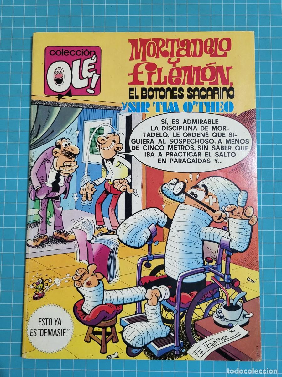 Tebeos: Ol&eacute;. Mortadelo y Filem&oacute;n, el Botones Sacarino y Sir Tim O 'Theo N &ordm; 187 1&ordf; edici&oacute;n, 12 Bolsa 1.
