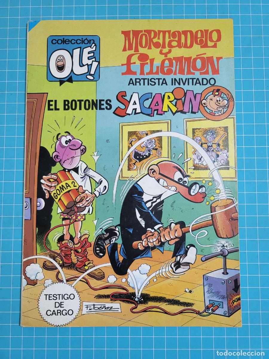 Tebeos: Ol&eacute;. Mortadelo y Filem&oacute;n, artista invitado el Botones Sacarino, N &ordm; 300 1&ordf; edici&oacute;n, 12 Bolsa 1.