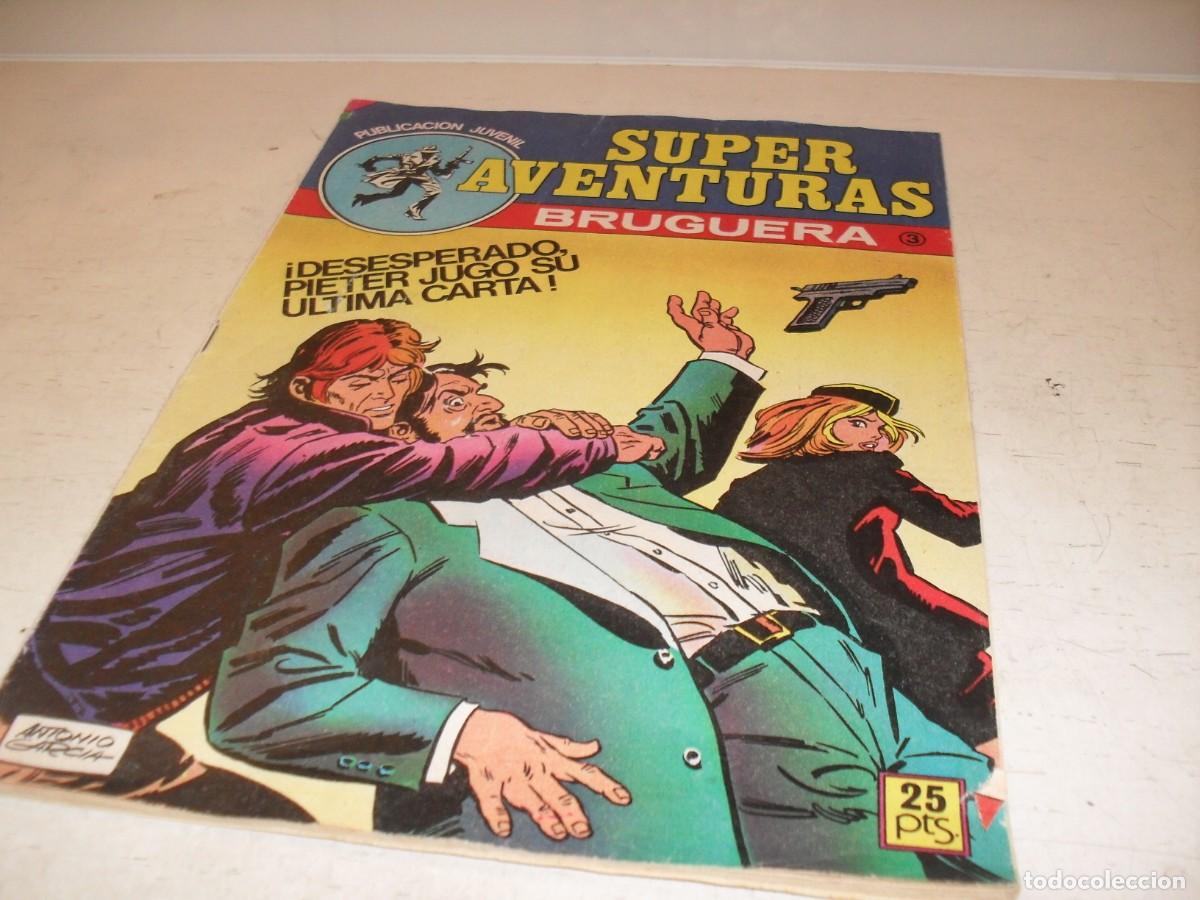 Tebeos: SUPER AVENTURAS N&ordm; 3.DE 8,CON 4 RELATOS POLICIACOS,BRUGUERA,1978