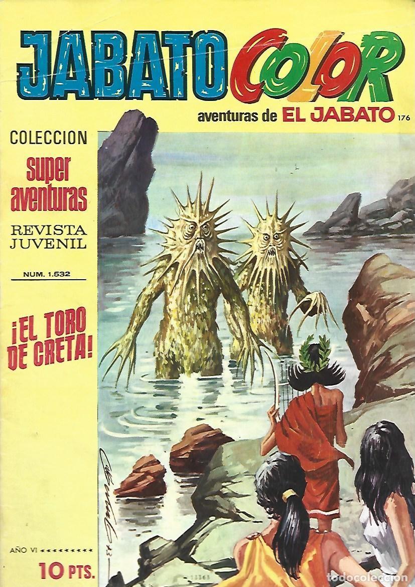 Tebeos: Jabato color, 176: el toro de Creta, 1973, Bruguera, buen estado