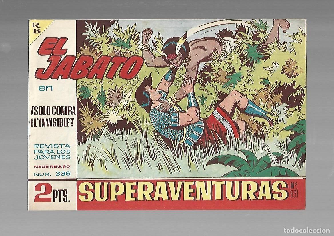 Tebeos: El Jabato, 336: solo contra el invisible, 1965, Bruguera, muy buen estado