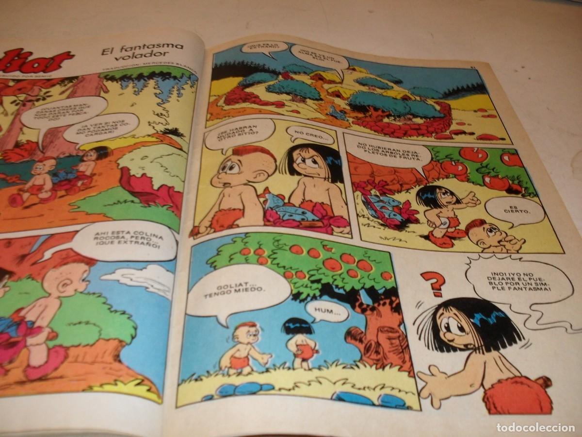 Tebeos: (REF 91),EN 16 PAGINAS RARO COMIC FRANCO BELGA:GOLIAT,EL FANTASMA VOLADOR.BRUGUERA,1985
