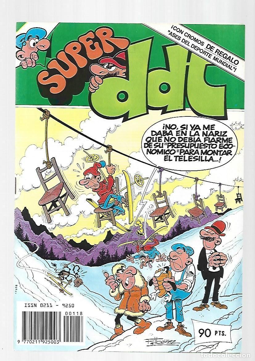 Tebeos: Super DDT, 118, 1983, Bruguera, muy buen estado, con cromos