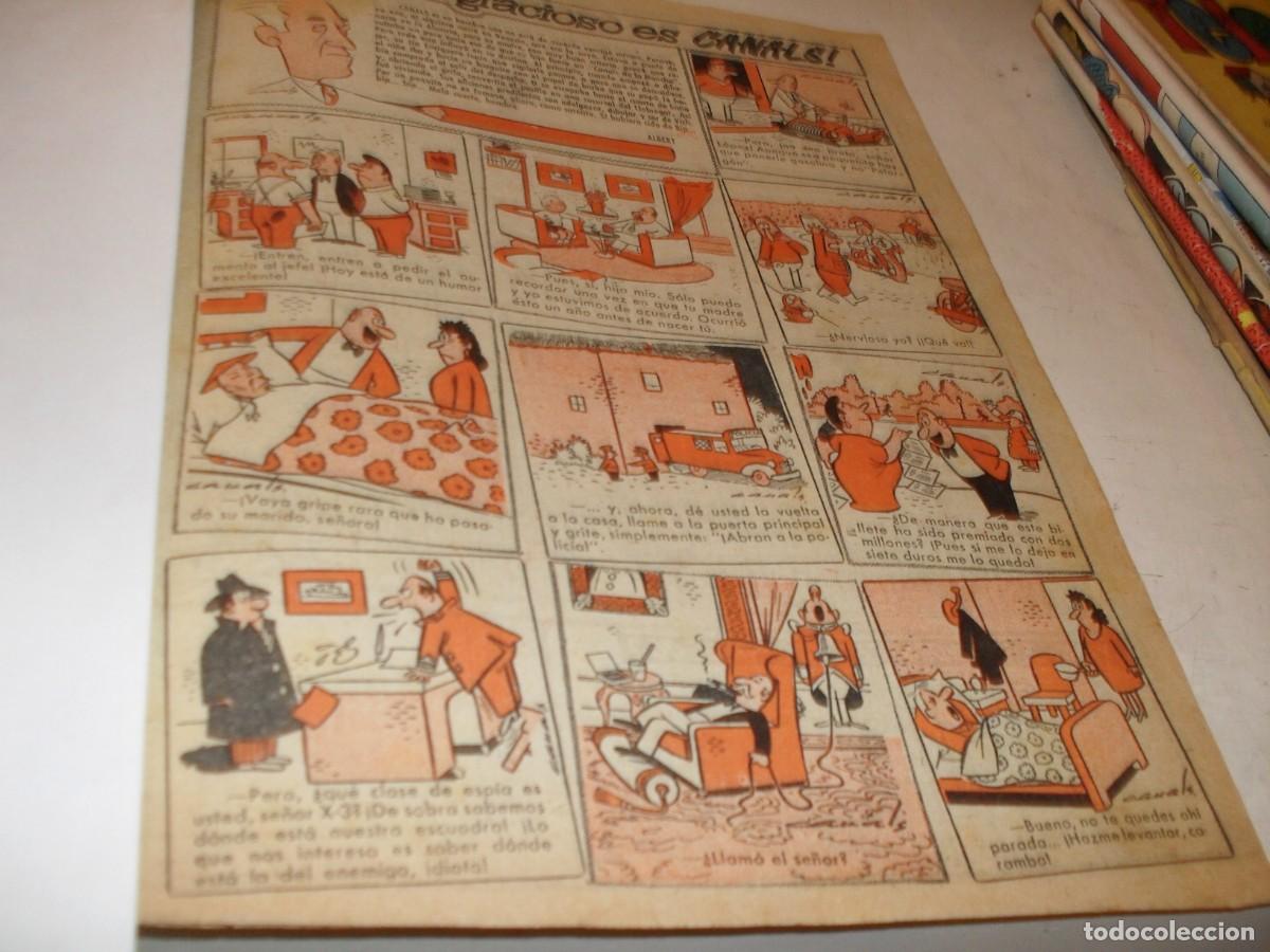 Tebeos: (REF.91),,LAMINA HUMORISTICA SECCION DE CHISTES DE CANALS+A LA RICA HISTORIETA.BRUGUERA,1956