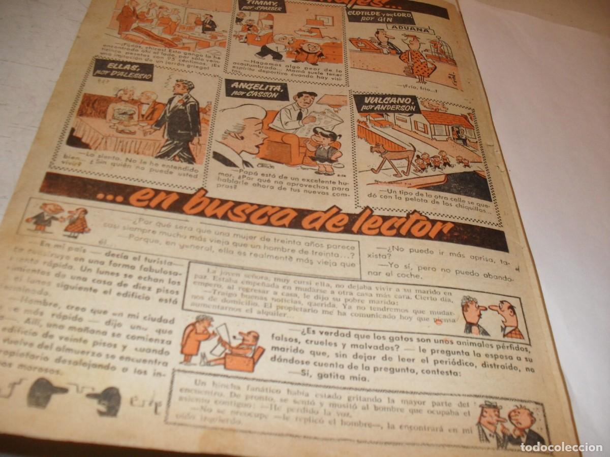 Tebeos: (REF.91),,LAMINA HUMORISTICA RISA NORTEAMERICANA+SEIS PERSONAJES.BRUGUERA,1956