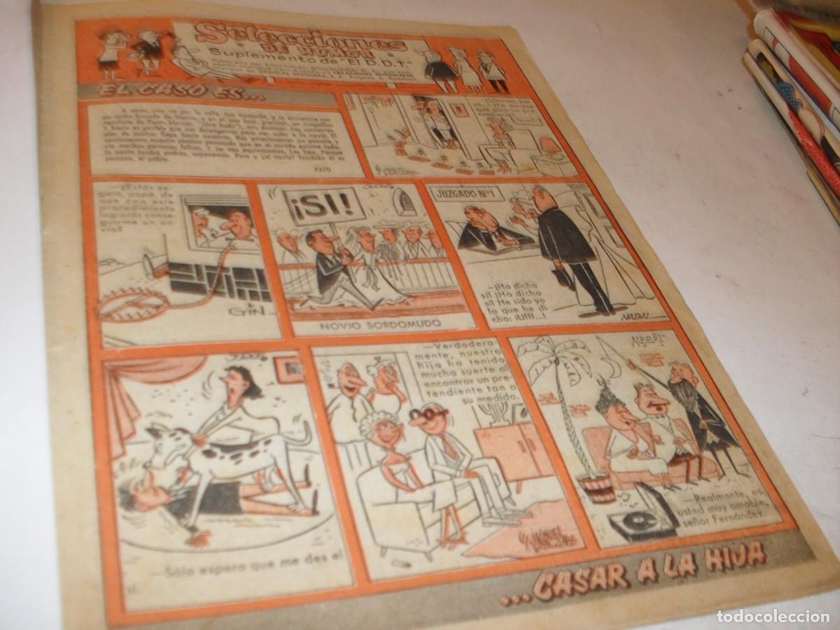 Tebeos: (REF.91),,LAMINA HUMORISTICA SECCION DE CHISTES+PUBLICIDAD DE CAN CAN+LA GENTE ESA.BRUGUERA,1956