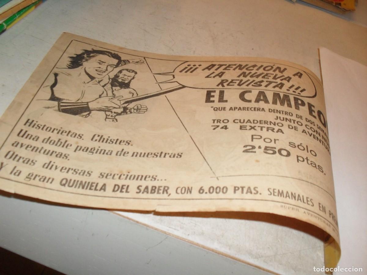 Tebeos: (ref 91),BELLA PUBLCIDAD DE LA APARICION DEL JABATO EN EL CAMPEON.BRUGUERA,1956