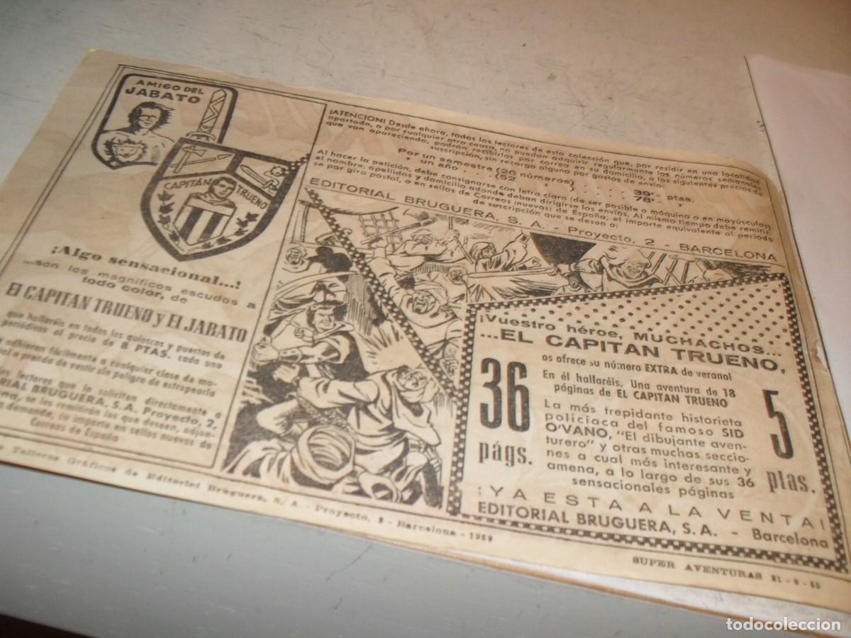 Tebeos: (ref 91),BELLA PUBLCIDAD DEL EXTRA DE VEANO 1959 CAPITAN TRUENO.BRUGUERA,1956