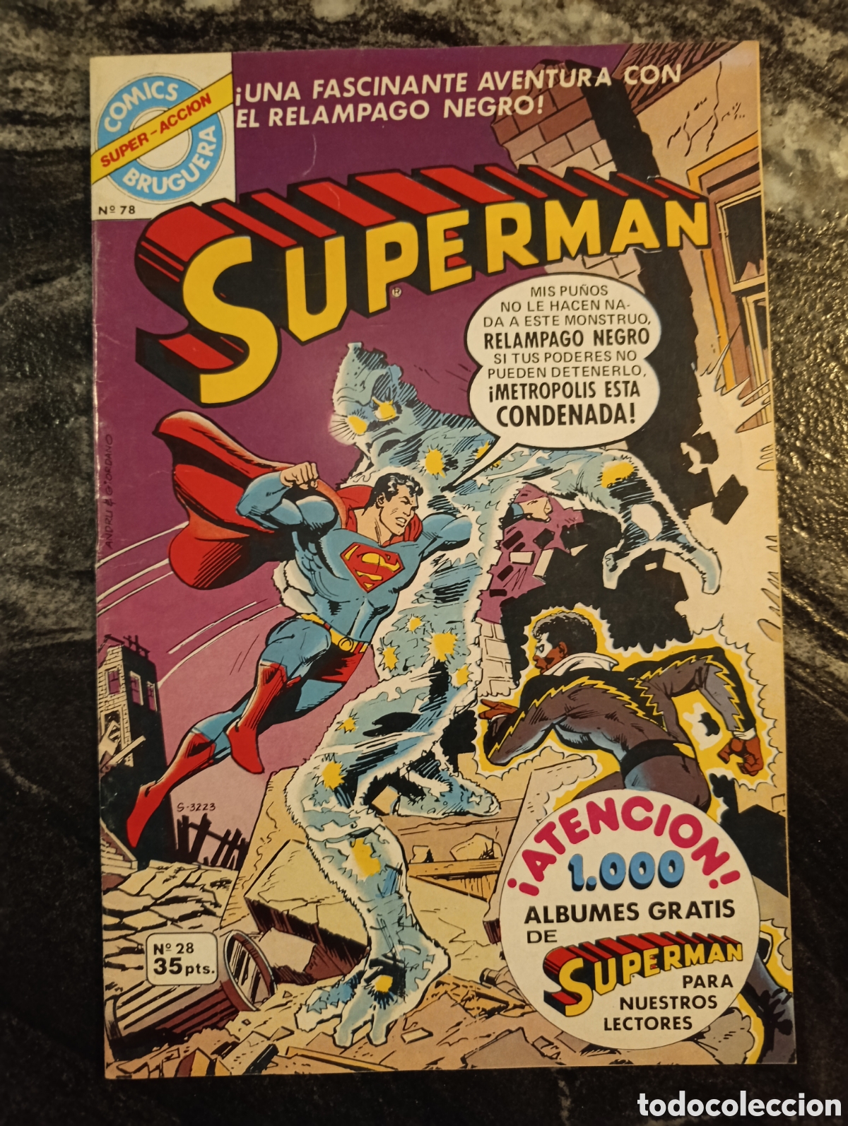 Tebeos: SUPERMAN 28. COMICS BRUGUERA SUPER ACCION N.78
