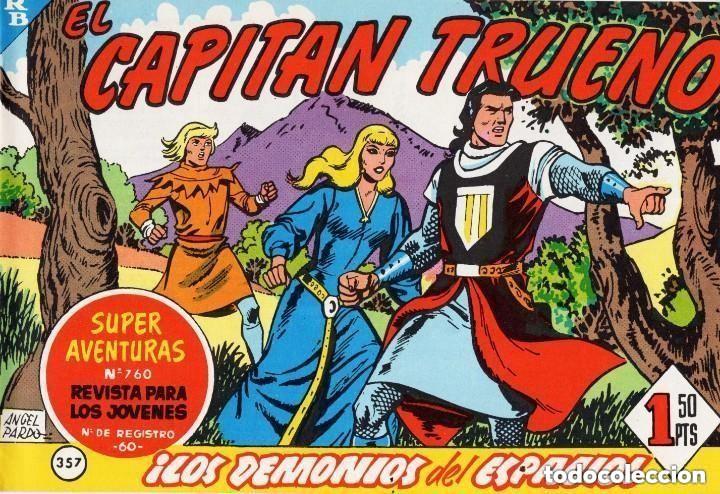 Tebeos: EL CAPITAN TRUENO N&ordm; 357 (FACSIMIL) - BRUGUERA - MUY BUEN ESTADO - OFM16