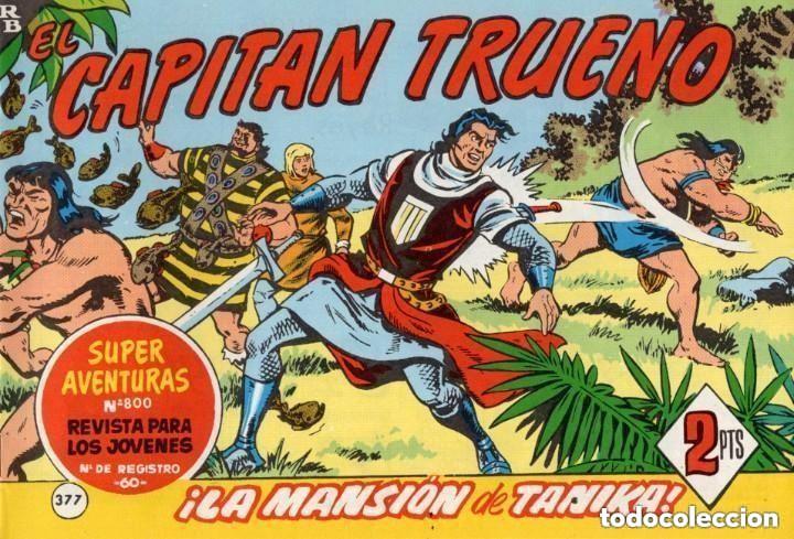 Tebeos: EL CAPITAN TRUENO N&ordm; 377 (FACSIMIL) - BRUGUERA - MUY BUEN ESTADO - OFM16