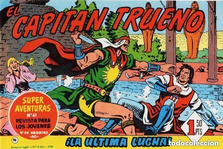 Tebeos: EL CAPITAN TRUENO N&ordm; 96 (FACSIMIL) - BRUGUERA - MUY BUEN ESTADO - OFM16
