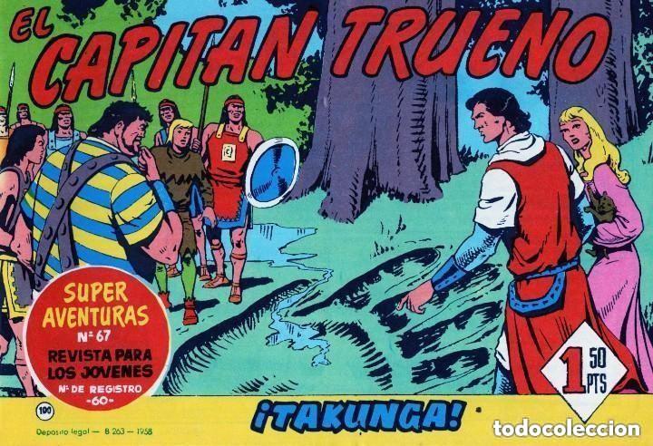Tebeos: EL CAPITAN TRUENO N&ordm; 100 (FACSIMIL) - BRUGUERA - MUY BUEN ESTADO - OFM16