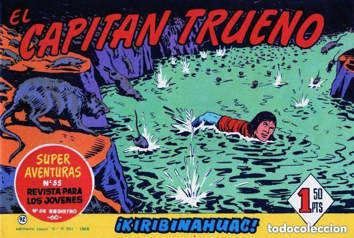 Tebeos: EL CAPITAN TRUENO N&ordm; 92 (FACSIMIL) - BRUGUERA - MUY BUEN ESTADO - OFM16