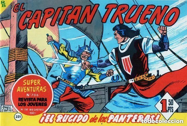 Tebeos: EL CAPITAN TRUENO N&ordm; 331 (FACSIMIL) - BRUGUERA - MUY BUEN ESTADO - OFM16