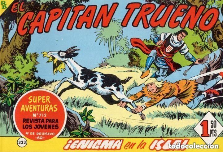 Tebeos: EL CAPITAN TRUENO N&ordm; 333 (FACSIMIL) - BRUGUERA - MUY BUEN ESTADO - OFM16