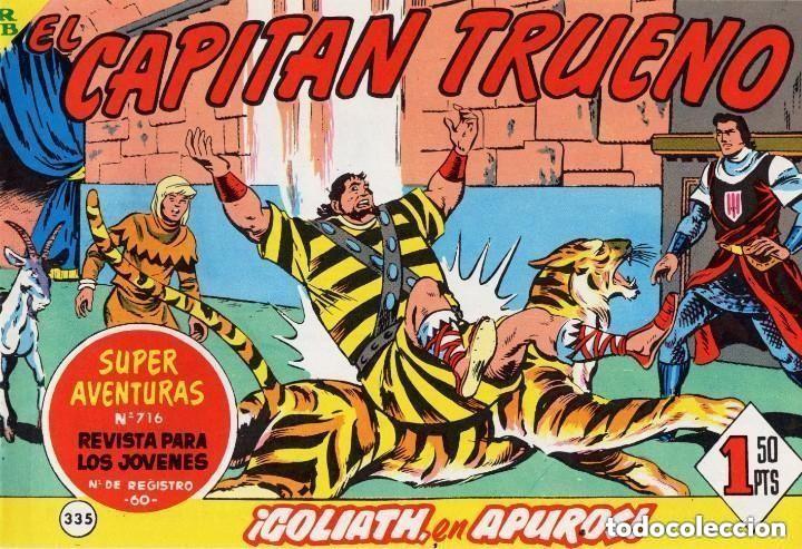 Comics: EL CAPITAN TRUENO N&ordm; 335 (FACSIMIL) - BRUGUERA - MUY BUEN ESTADO - OFM16