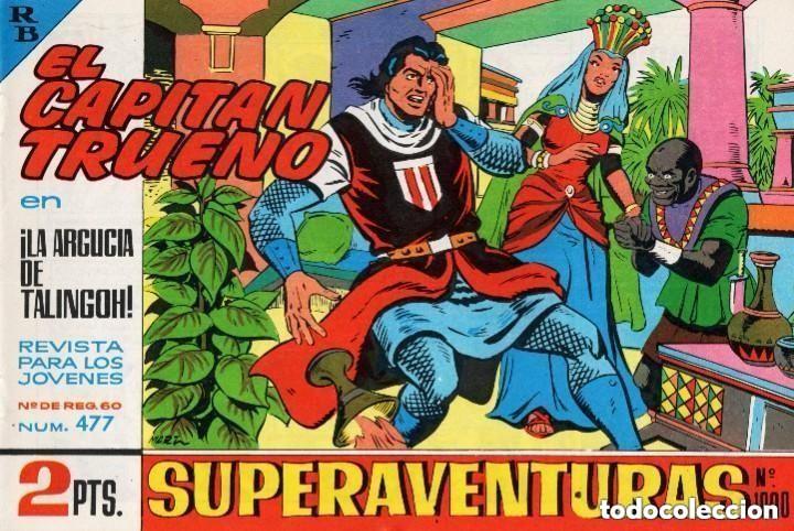 Livros de Banda Desenhada: EL CAPITAN TRUENO N&ordm; 477 (FACSIMIL) - BRUGUERA - MUY BUEN ESTADO - OFM16