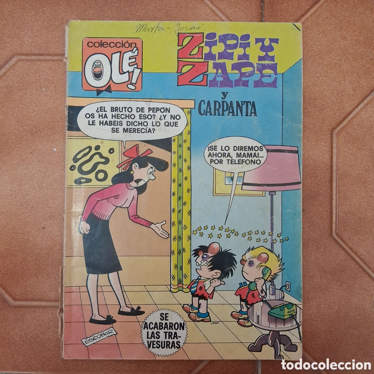 Tebeos: COLECCI&Oacute;N OL&Eacute;! 189 - Zipi y Zape con Carpanta (1a ed. 1980) BRUGUERA