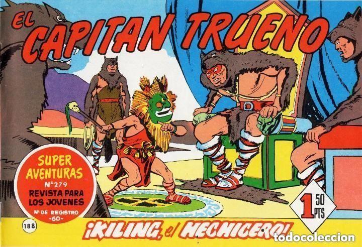 Comics: EL CAPITAN TRUENO N&ordm; 188 (FACSIMIL) - BRUGUERA - MUY BUEN ESTADO - OFM16